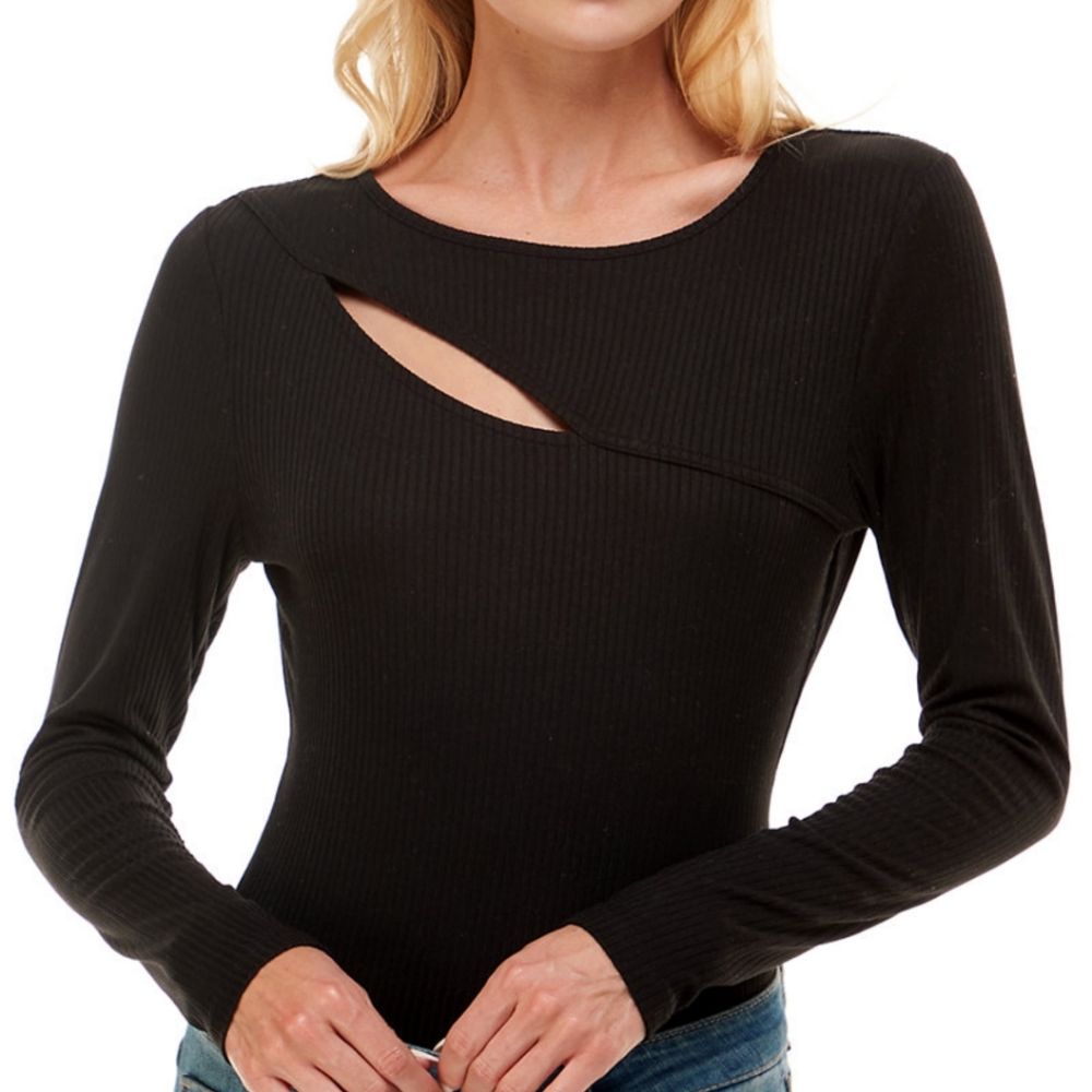 Asymmetrical Cutout Bodysuit
